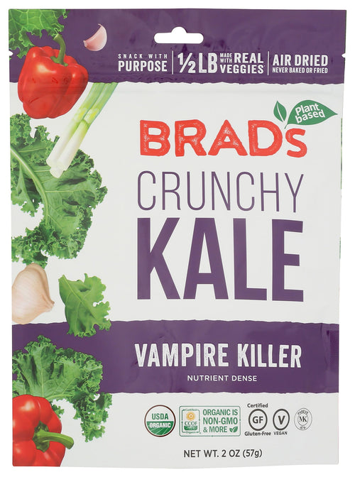 Brad's Raw Organic Chip Kale, Vampire, 2 oz