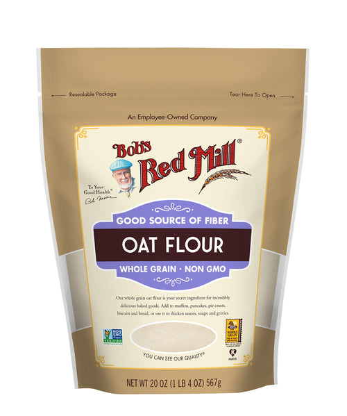 Bob's Red Mill Whole Grain Oat Flour, 22 oz (Pack of 2)