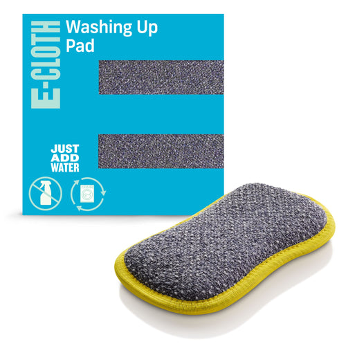 E-Cloth Washing Up Pad, Non-Scratch Microfiber Dish Scrubber, Yellow