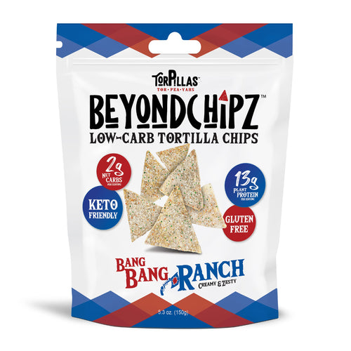 BeyondChipz Low Carb Tortilla Chips, Bang Bang Ranch, 5.3 oz