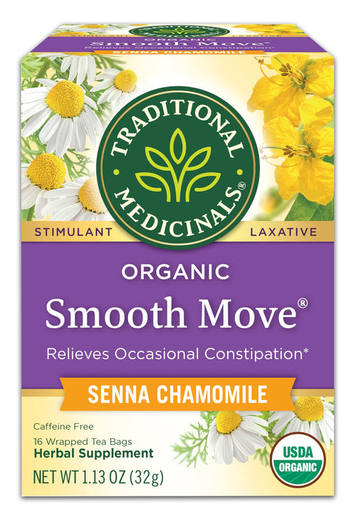 Traditional Medicinals Organic Smooth Move Tea, Chamomile & Senna, 16 Tea Bags