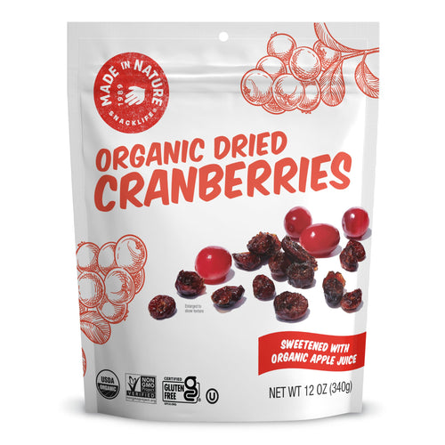 Made in Nature Organic Dried Cranberries, 12 oz