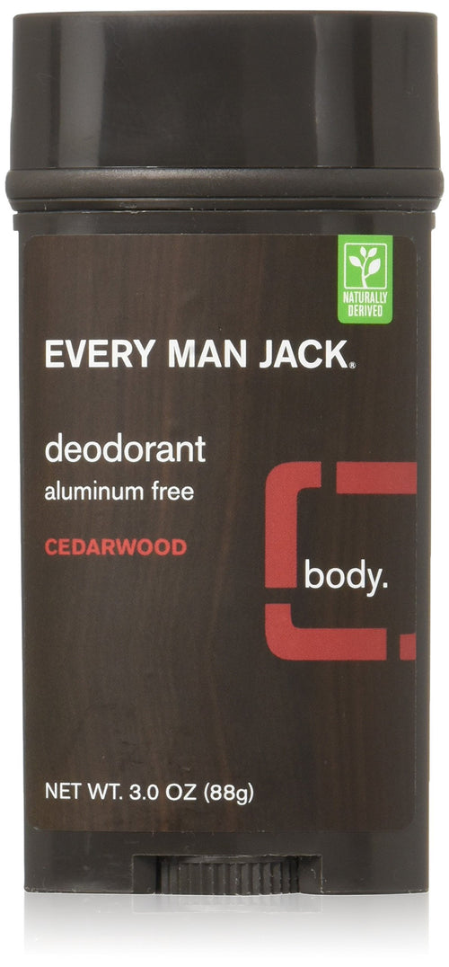 Every Man Jack Deodorant, Cedarwood, 3 oz (Pack of 3)