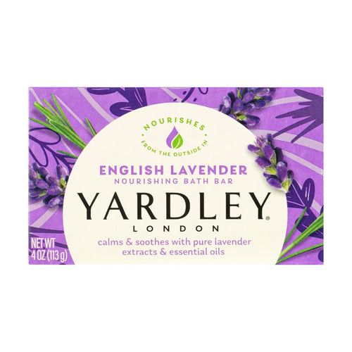 Yardley London English Lavender Moisturizing Bath Bar, 4 oz