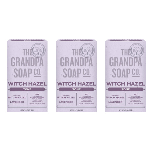 Grandpa's Witch Hazel Bar Soap, 4.25 oz (Pack of 3)