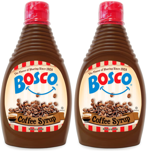 Bosco Coffee Syrup, 22 oz (Pack of 2)