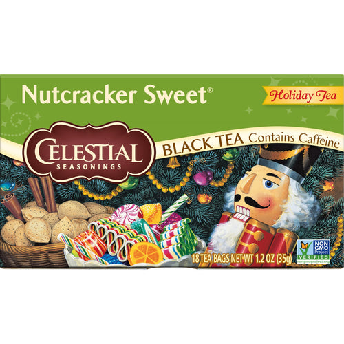 Celestial Seasonings Nutcracker Sweet Black Tea, 18 Count (Pack of 6)