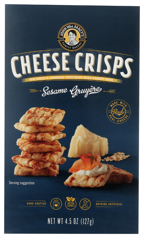 John Wm. Macy's Sesame Gruyere CheeseCrisps, 4.5 oz