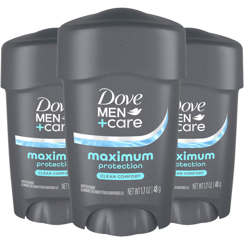 Dove Men+Care Clinical Antiperspirant, Clean Comfort, 1.7 oz (Pack of 3)