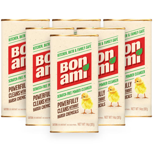 Bon Ami Polish and Cleanser Powder, 14 oz (Pack of 6)
