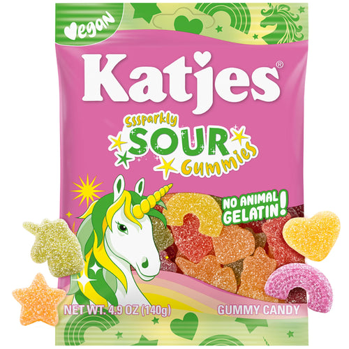 Katjes Vegan Sour Gummies, 4.9 oz