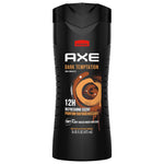 Axe Dark Temptation Dark Chocolate Body Wash for Men, 16 oz