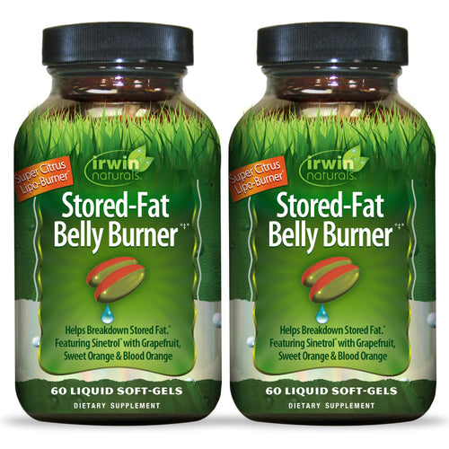 Irwin Naturals Stored-Fat Belly Burner, 60 Count (Pack of 2)