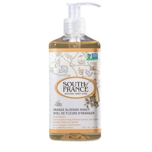 South of France Orange Blossom Honey Liquid Hand Wash, 8 oz (Pack of 2)
