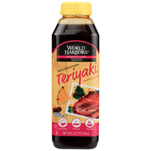 World Harbors Maui Mountain Teriyaki Sauce, 16 oz