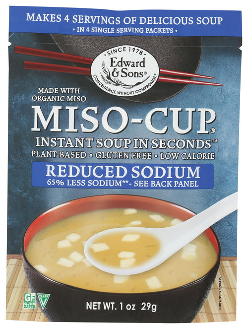 Edward & Sons The Original Instant Miso-Cup, Reduced Sodium, 1 oz