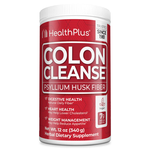 Health Plus Psyllium Husk Fiber Powder, 12 oz