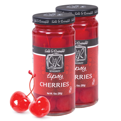 Sable & Rosenfeld Whisky Tipsy Cherries, 10 oz (Pack of 2)