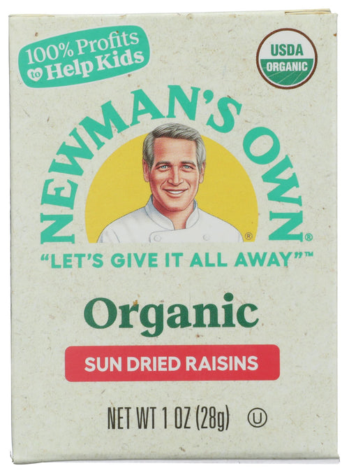 Newman's Own Organics Raisins, 1 oz Boxes (Pack of 6)