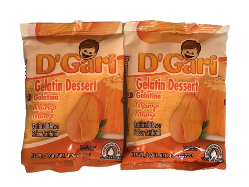 D'Gari Mango Gelatin Mix, 4.2 oz (Pack of 2)