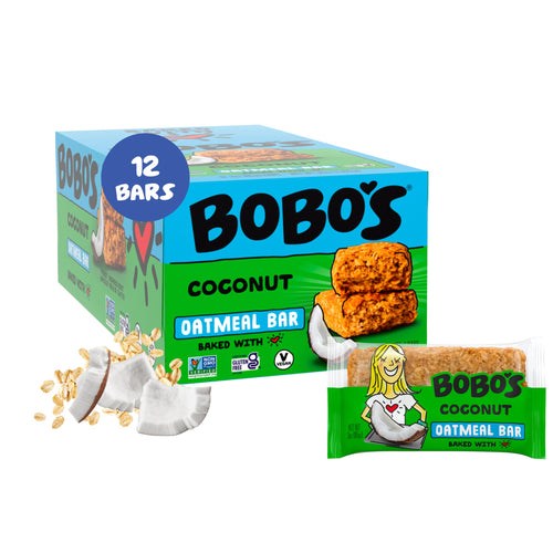 Bobo's Soft Baked Coconut Oatmeal Bars, 3 oz (12 Count)