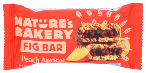 Nature's Bakery Whole Wheat Fig Bar, Peach Apricot, 2 oz (Pack of 2)