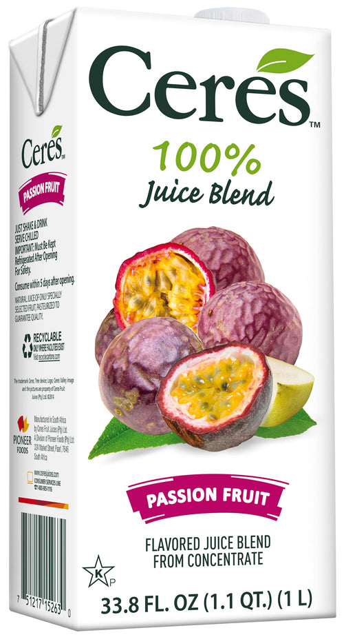 Ceres Passion Fruit Juice Blend, 33.8 fl oz