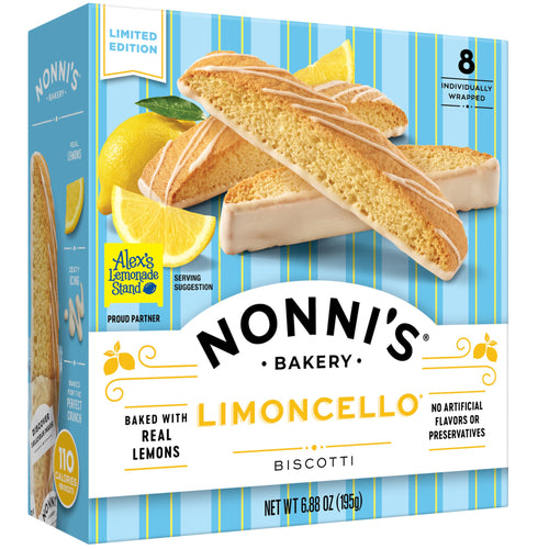 Nonni's Limoncello Biscotti, 6.88 oz