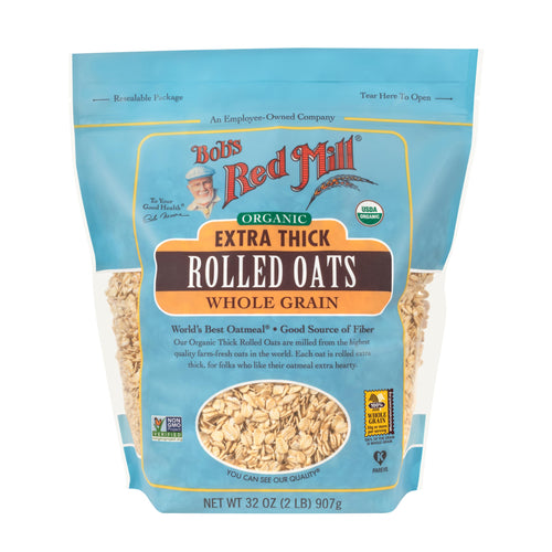 Bob's Red Mill Organic Thick Rolled Oats, 32 oz