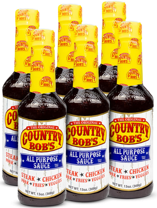 Country Bob's All Purpose Sauce, 13 oz (Pack of 6)