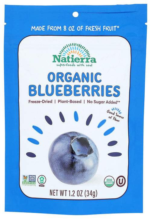 Natierra Organic Freeze-Dried Blueberries, 1.2 oz