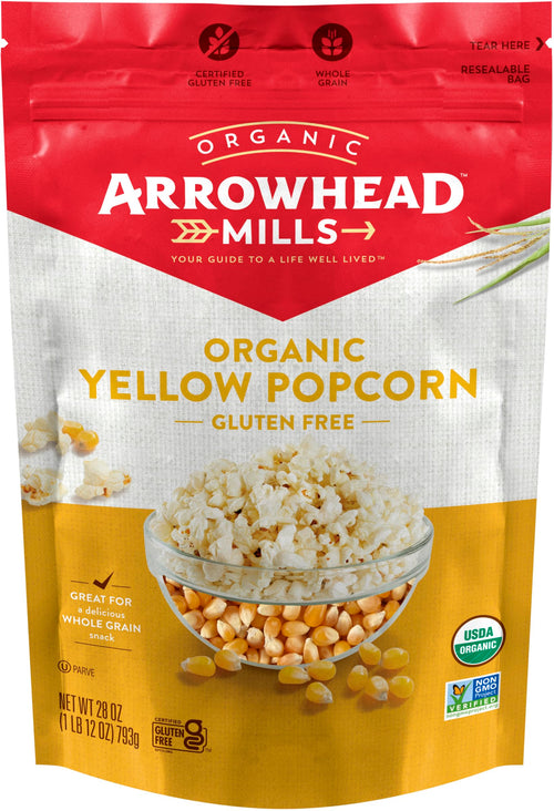 Arrowhead Mills Organic Yellow Popcorn, 28 oz