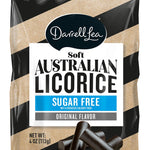 Darrell Lea Sugar-Free Black Soft Licorice, 4 oz Bag