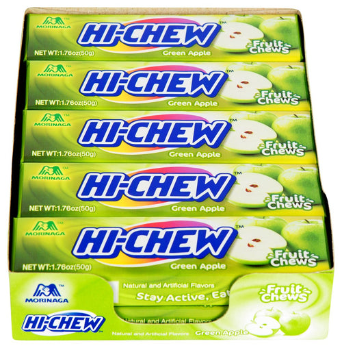 Hi-Chew Fruit Chews, Green Apple, 1.76 oz (Pack of 10)