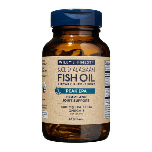 Wiley's Finest Wild Alaskan Fish Oil Peak EPA, 60 Count