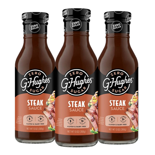 G Hughes Sugar Free Steak Sauce, 13 oz (Pack of 3)