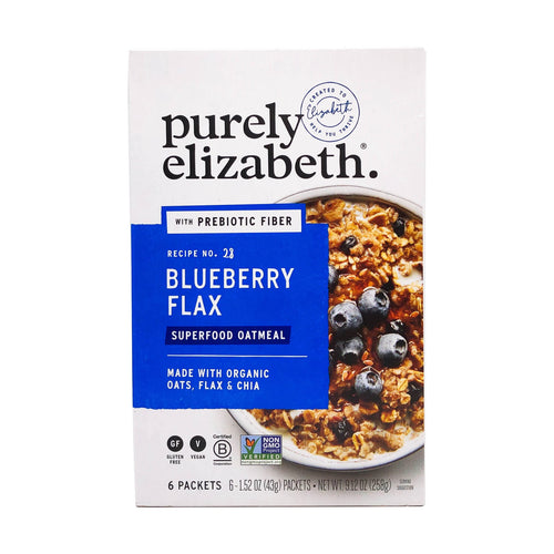 Purely Elizabeth Oatmeal Blueberry Flax Prebiotic, 1.52 oz (Pack of 6)