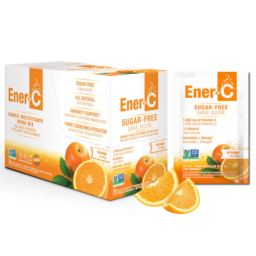 Ener-C Sugar Free Multivitamin Drink Mix, Orange, 30 Count
