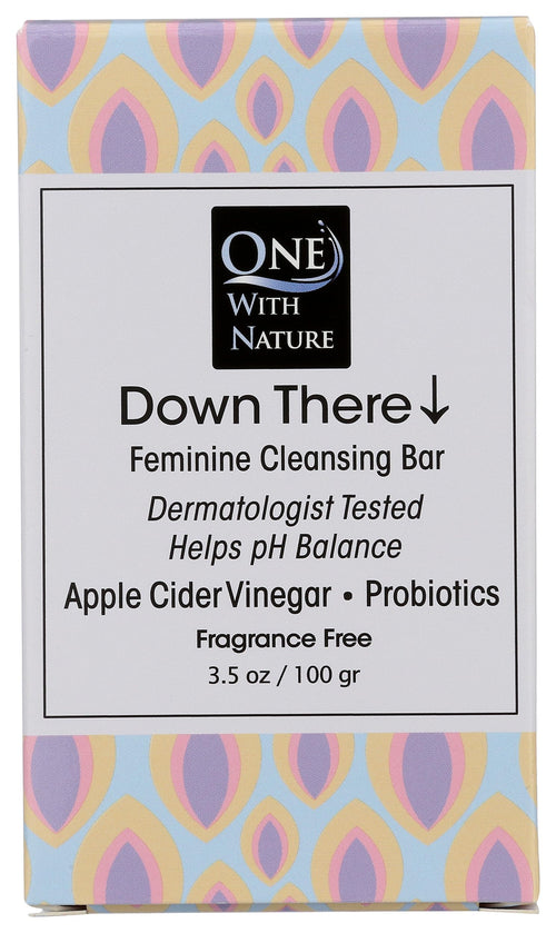 One With Nature Fragrance Free Intimate Cleansing Soap Bar, 3.5 oz