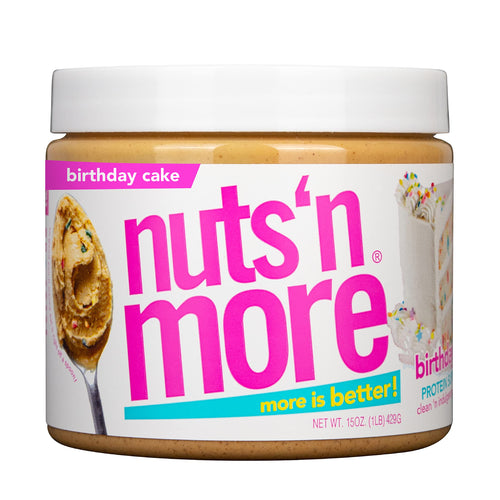 Nuts 'N More Birthday Cake Peanut Butter, 15 oz