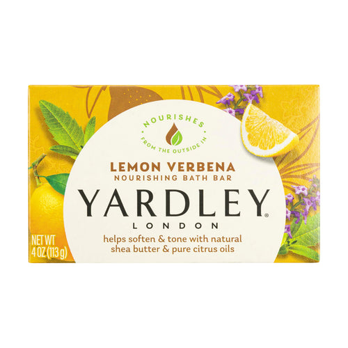 Yardley London Lemon Verbena Naturally Moisturizing Bath Bar, 4.25 oz