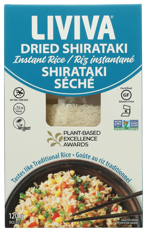 Liviva Dried Shirataki Konjac Noodles, Low Carb Plant-Based Pasta