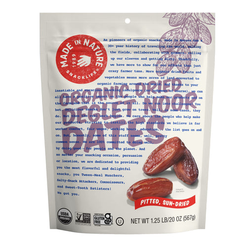 Made In Nature Organic Dried Deglet Noor Dates, 20 oz