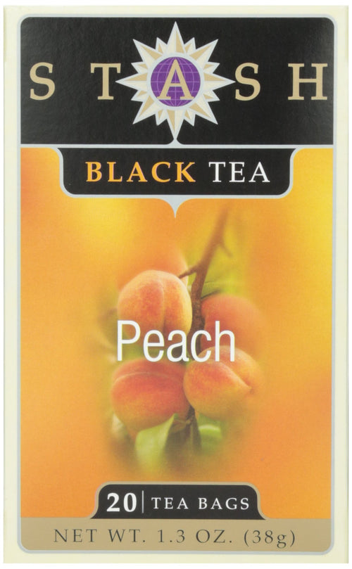 Stash Peach Black Tea, 20 Count