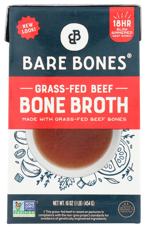 Bare Bones Classic Beef Bone Broth, 16 fl oz