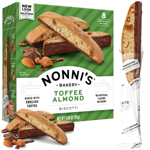 Nonni's Toffee Almond Biscotti, 6.88 oz