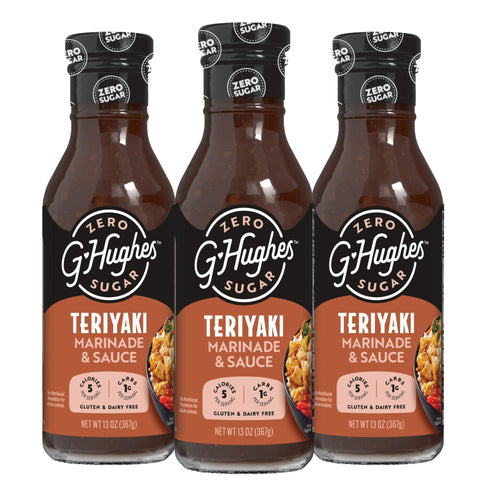 G Hughes Sugar Free Teriyaki Marinade, 13 oz (Pack of 3)