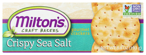 Milton's Crispy Sea Salt Baked Crackers, 6.8 oz (Pack of 8)