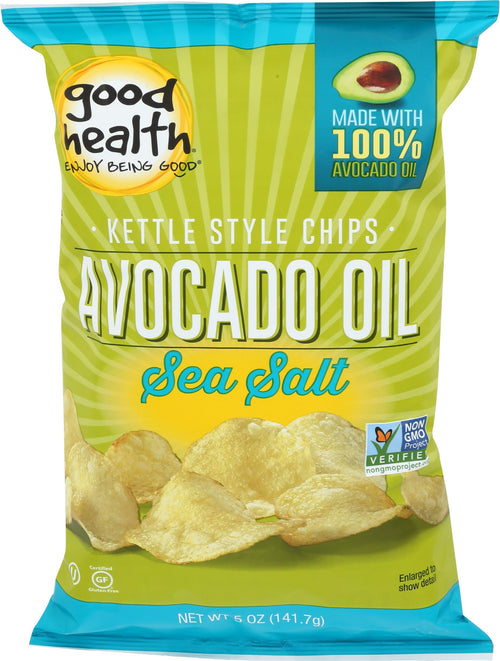 Good Health Kettle Style Avocado Oil Potato Chips, Sea Salt, 5 oz