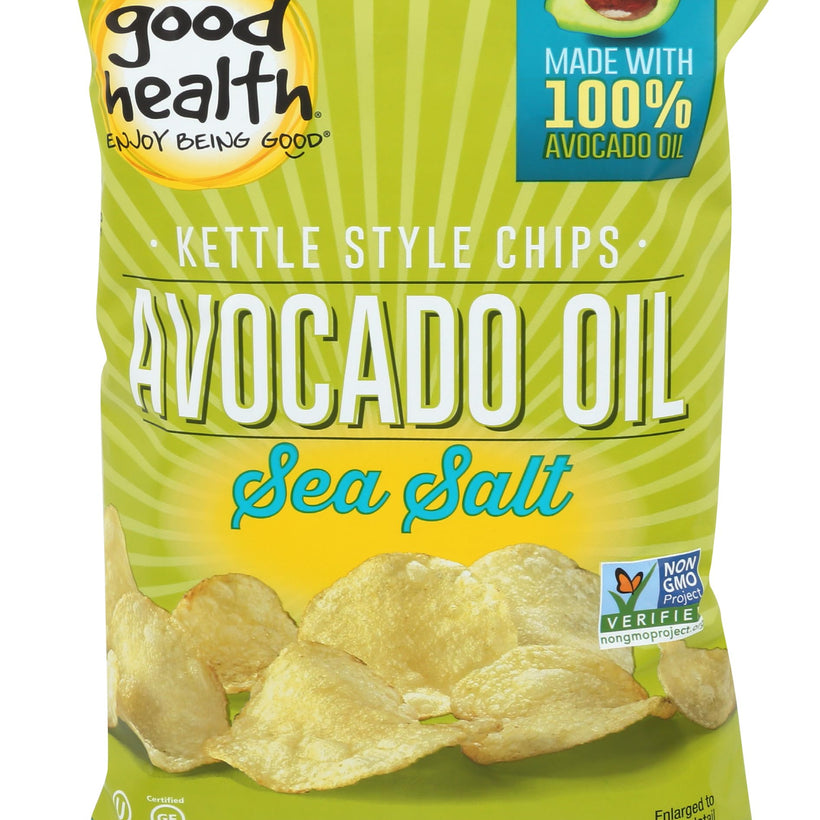Good Health Kettle Style Avocado Oil Potato Chips, Sea Salt, 5 oz